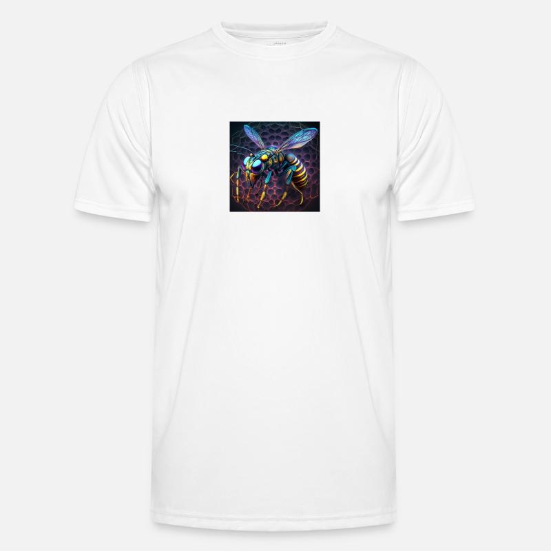 Guêpe colorée, design unique T-shirt sport Homme