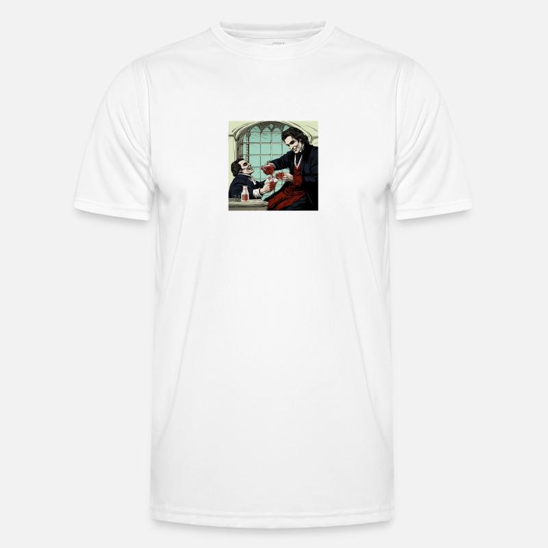 Comic style Vampire 2 - Männer Funktions-T-Shirt - Weiß