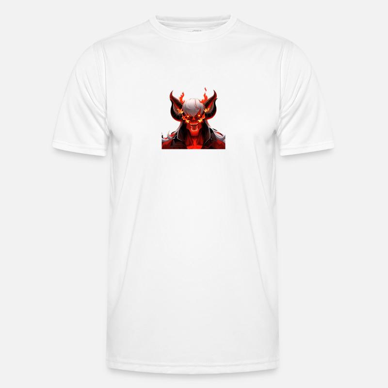 The 4-horned fire and summer devil Men's Functional T-Shirt