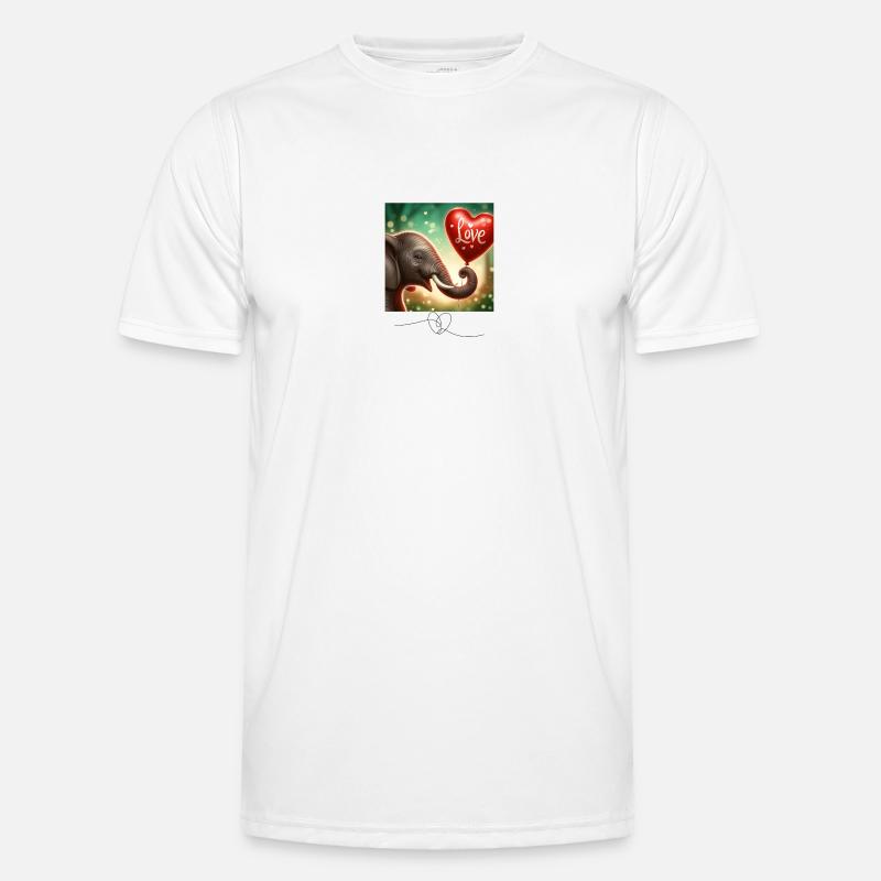 Amour d’éléphant T-shirt sport Homme