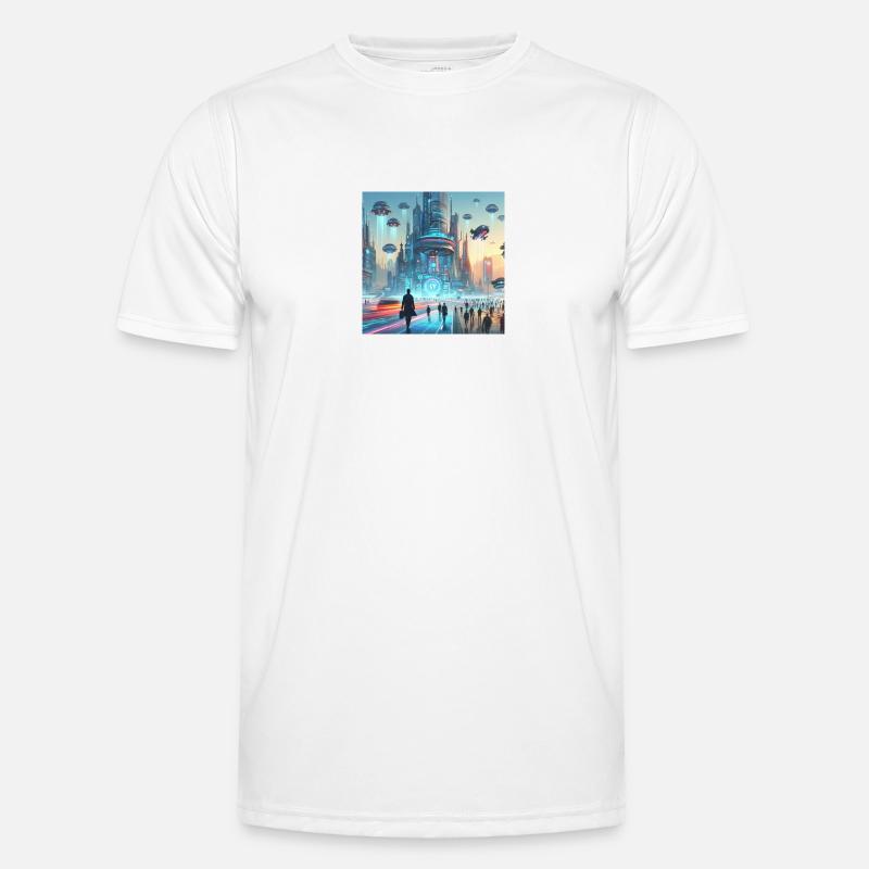 752a8f38 b719 4392 8f92 238b03e799da - Männer Funktions-T-Shirt - Weiß
