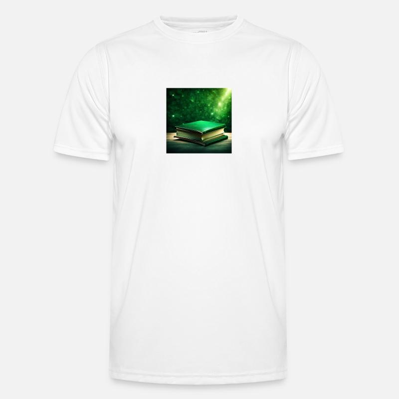 Luminated Emerald Book Men's Functional T-Shirt