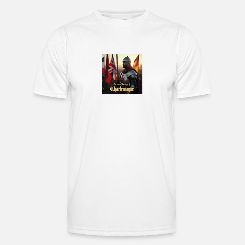 Flux Dev a medieval knight from the Crusades Männer Funktions-T-Shirt