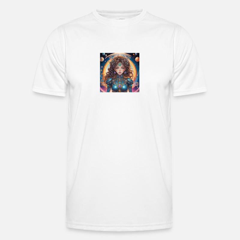 Princesse avec un halo dans l’espace T-shirt sport Homme
