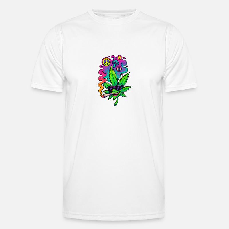 GreenGlow - Männer Funktions-T-Shirt - Weiß