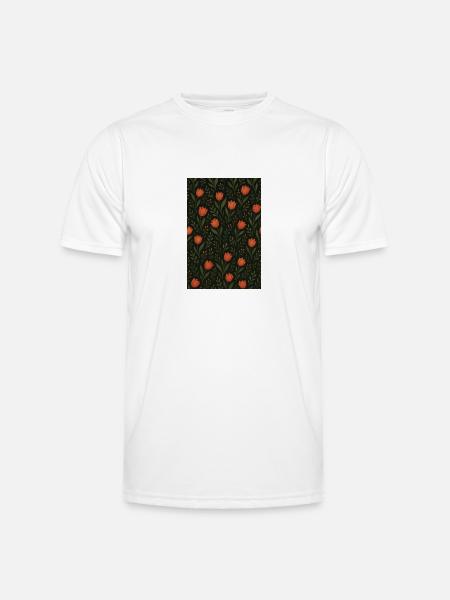 Tulip Pattern - Men's Functional T-Shirt - white