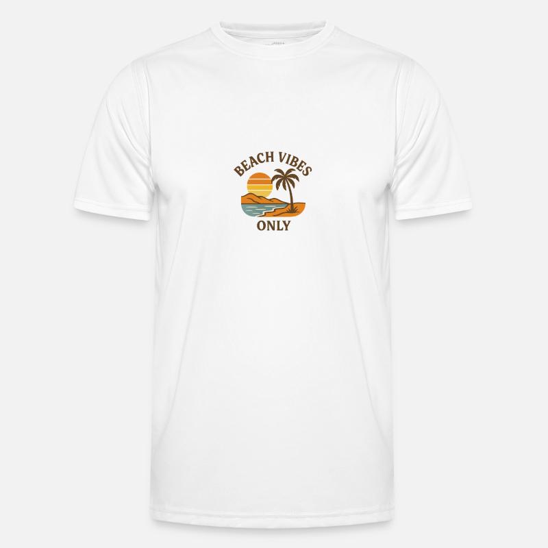 Beach Vibes Only Männer Funktions-T-Shirt