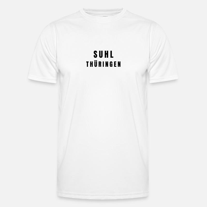 Suhl, Thuringia - Men's Functional T-Shirt - white
