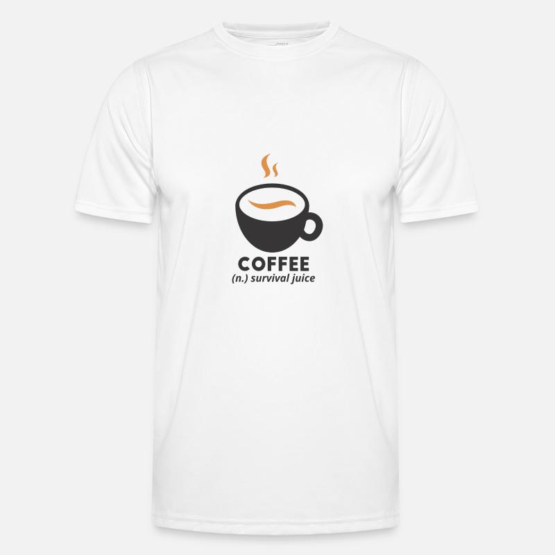 Coffee Männer Funktions-T-Shirt