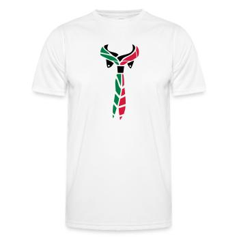 Pfadfinder Schal - Männer Funktions-T-Shirt - Weiß - Vorne - AI Model Male 178 dark (178cm)