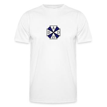 Papa Papa 23 Cadeau - T-shirt sport Homme - blanc - Devant - AI Model Male 178 dark (178cm)