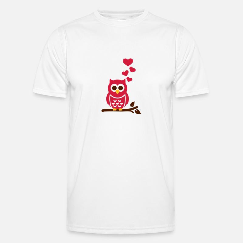 Owl - Men's Functional T-Shirt - white