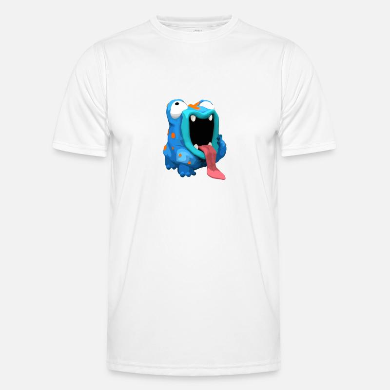 FropsMops - Männer Funktions-T-Shirt - Weiß