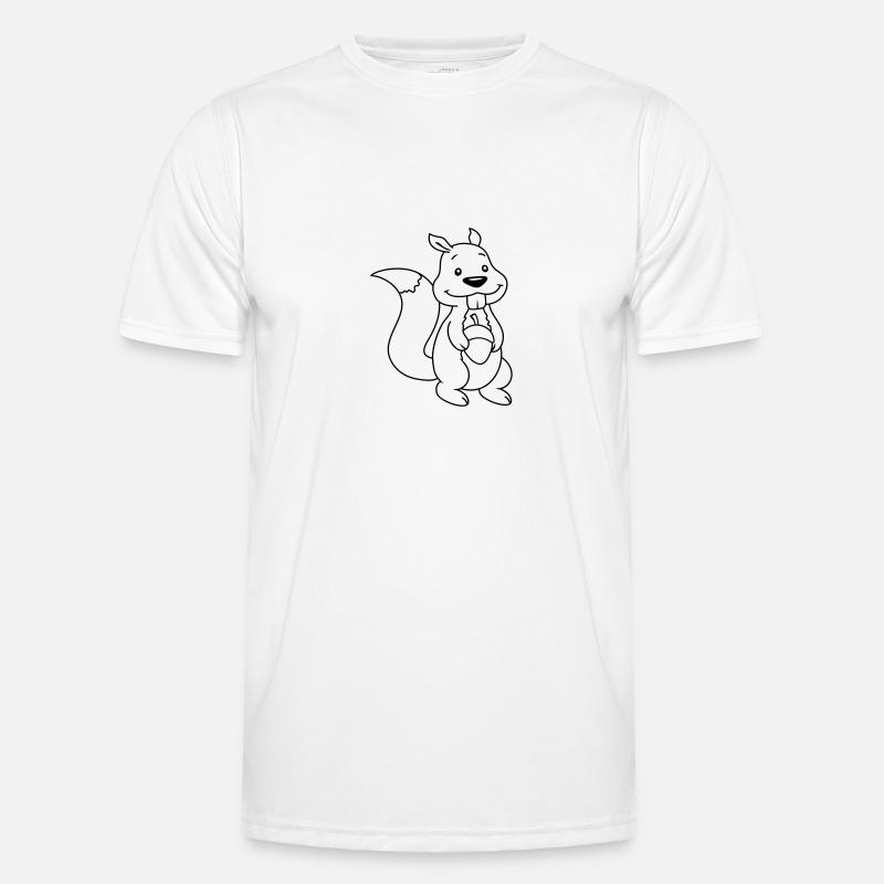 Nuss Comic Eichhörnchen Männer Funktions-T-Shirt