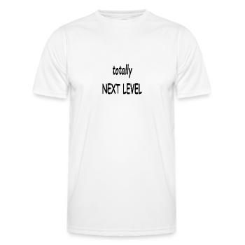 totally next level - Männer Funktions-T-Shirt - Weiß - Vorne - AI Model Male 178 dark (178cm)