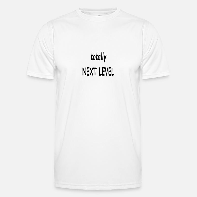 totally next level - Männer Funktions-T-Shirt - Weiß