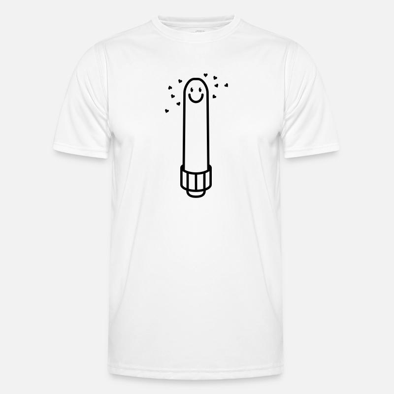 Gode en riant avec petits coeurs T-shirt sport Homme