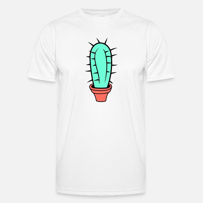 Petit Cactus Épines Désert Cactus Pot de Fleur T-shirt sport Homme