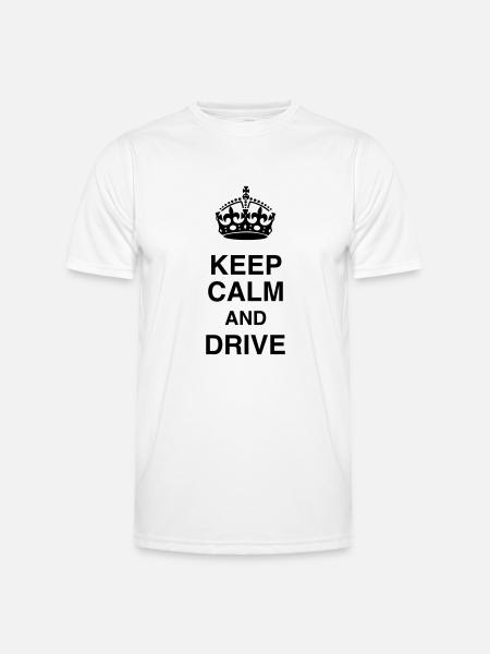 Driver - Driving - Fahren - Conducteur - Auto - Men's Functional T-Shirt - white