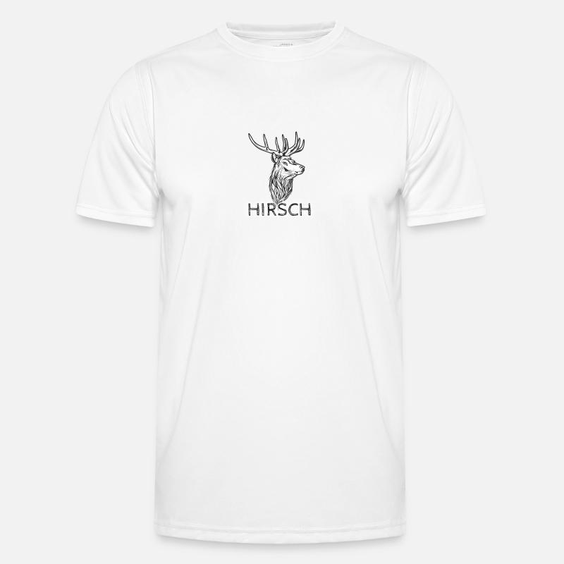 Hirsch Männer Funktions-T-Shirt
