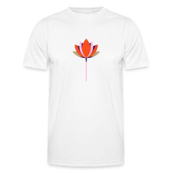 Asiatique, Asiatique, Asiatique, Chine, Japon, Chinois - T-shirt sport Homme - blanc - Devant - AI Model Male 178 dark (178cm)
