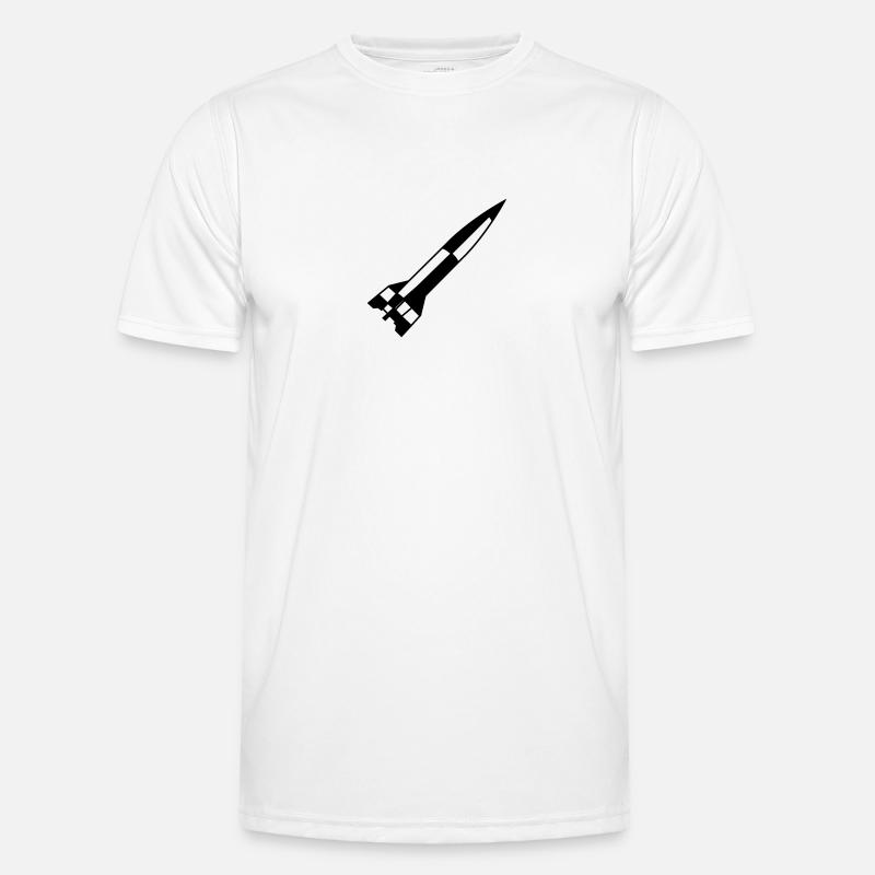 A4 Rakete einfarbig schwarz Männer Funktions-T-Shirt