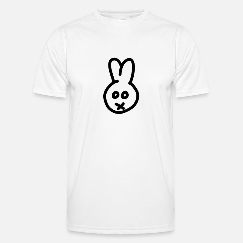 Bunny - Männer Funktions-T-Shirt - Weiß