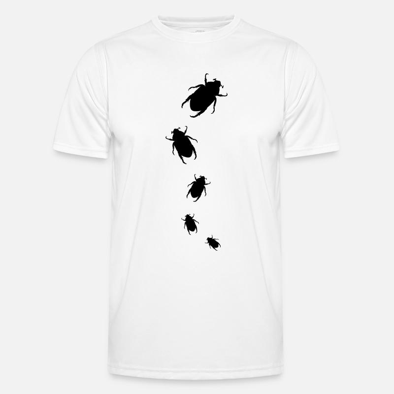 Bug Attack - Männer Funktions-T-Shirt - Weiß