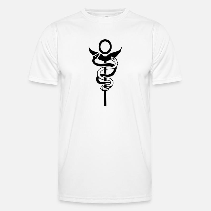 Caduceus physio physiotherapist Männer Funktions-T-Shirt