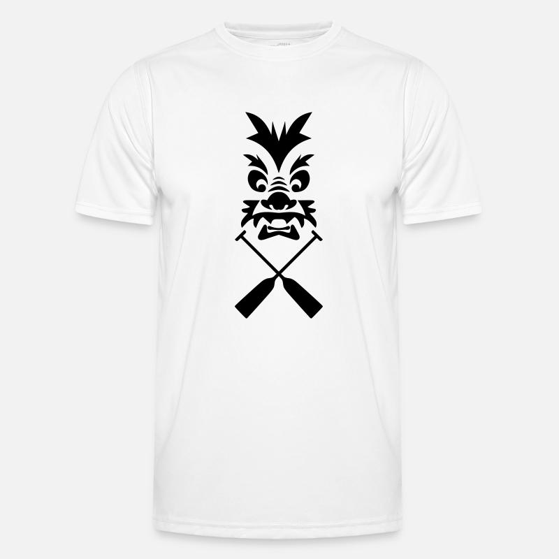 Drachenboot Drache Paddel 1c - Männer Funktions-T-Shirt - Weiß