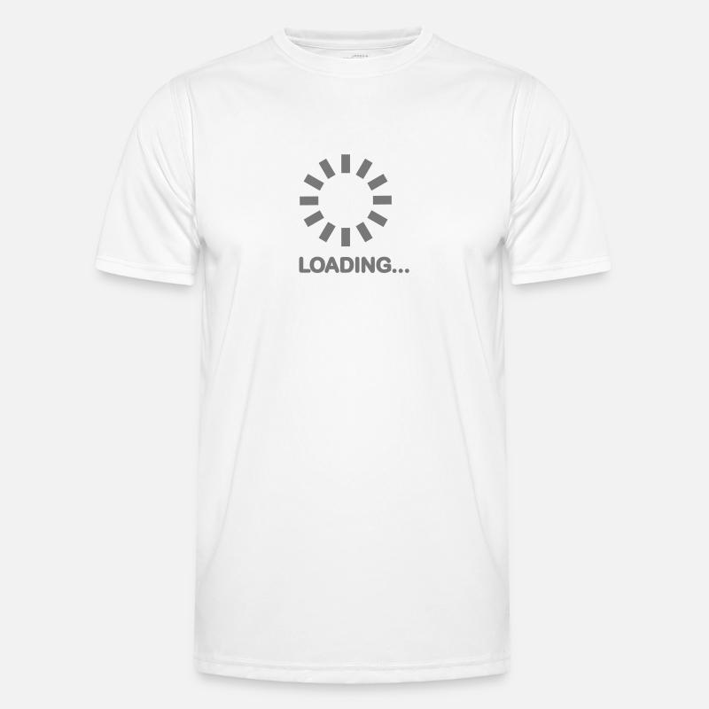 Loading - Männer Funktions-T-Shirt - Weiß