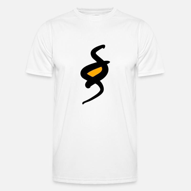 Paragraph symbol, § paragraph sign. Right. - Men's Functional T-Shirt - white