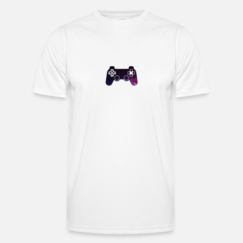 Controller Galaxy - Men's Functional T-Shirt - white
