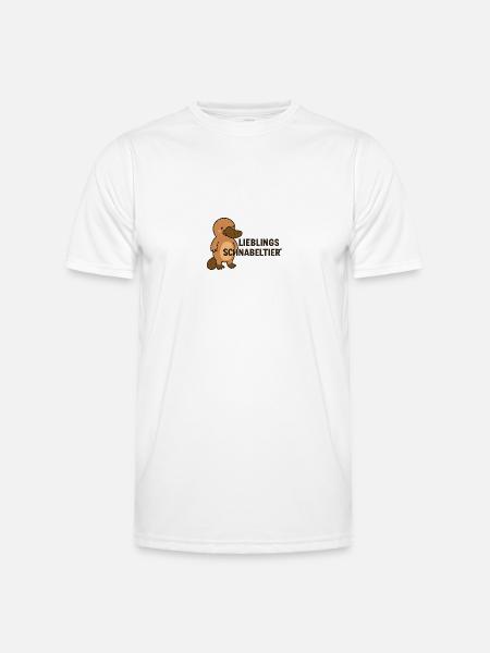 FAVORITE PLATYPUS - Men's Functional T-Shirt - white