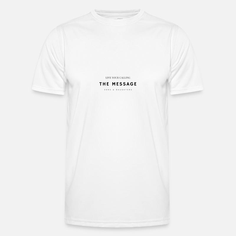 The Message Männer Funktions-T-Shirt