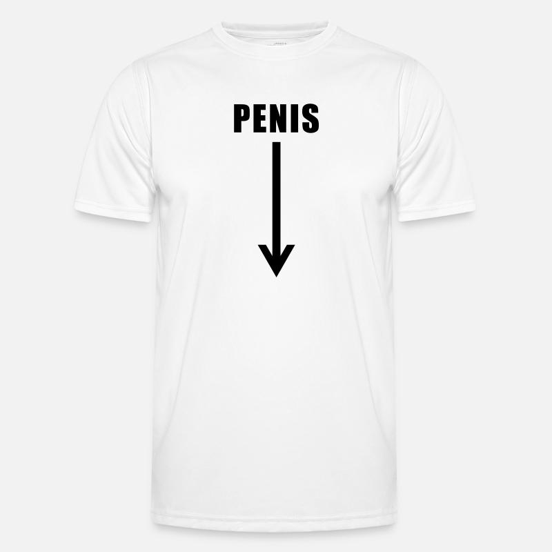 penis down there Männer Funktions-T-Shirt