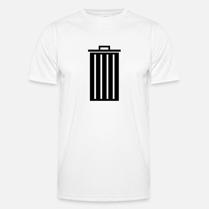 Garbage can Trash can Recycle Bin Men's Functional T-Shirt