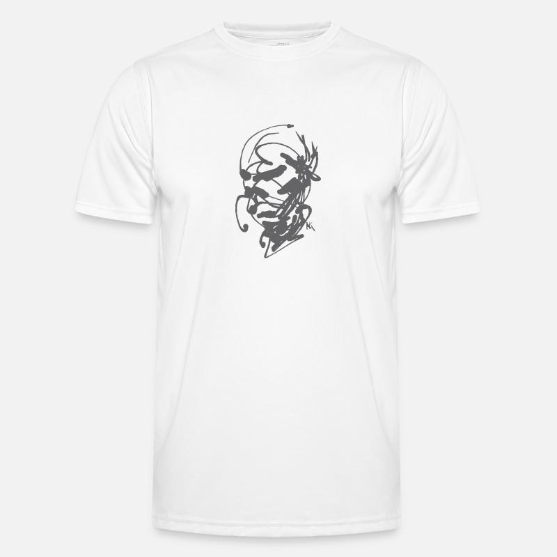 Samurai Abstrakt Männer Funktions-T-Shirt