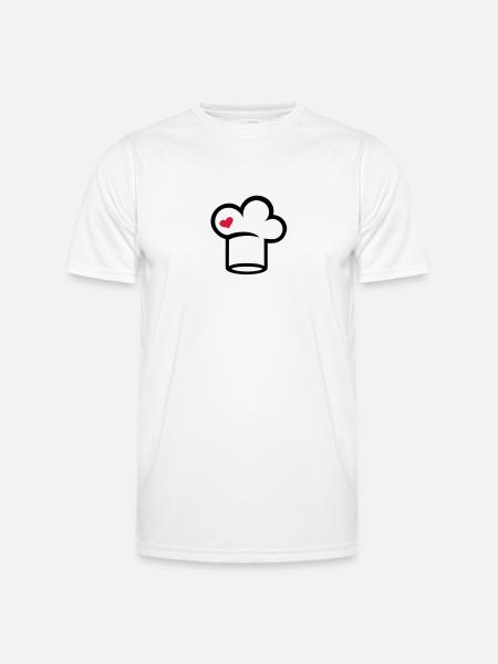 Chef hat - Men's Functional T-Shirt - white