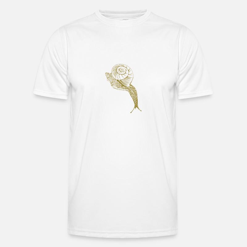 Brown snail Männer Funktions-T-Shirt