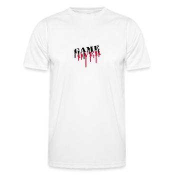 game_over - T-shirt sport Homme - blanc - Devant - AI Model Male 178 dark (178cm)