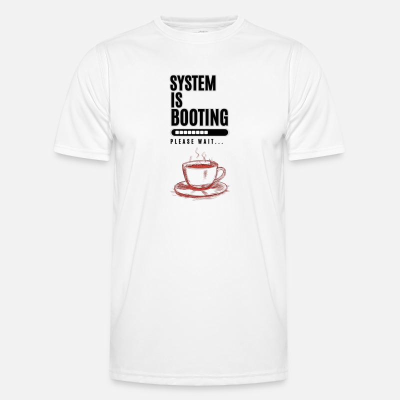 System is Booting - Men's Functional T-Shirt - white