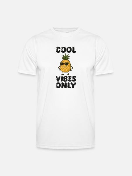 ananas comic - Männer Funktions-T-Shirt - Weiß