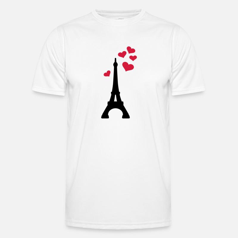 Eiffelturm Paris Männer Funktions-T-Shirt