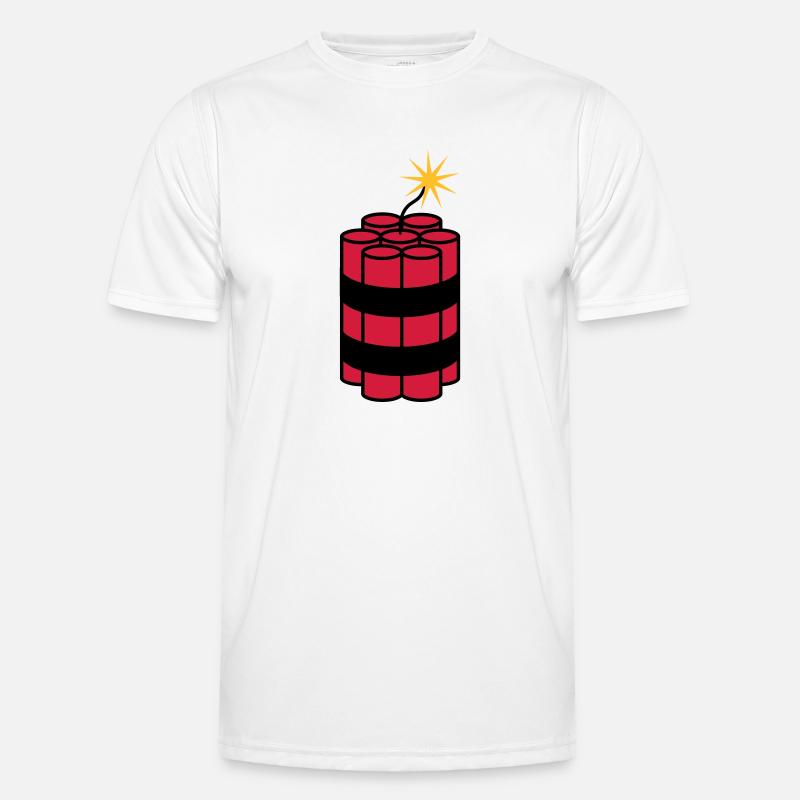 lit tnt dynamite explode explosion spre Men's Functional T-Shirt