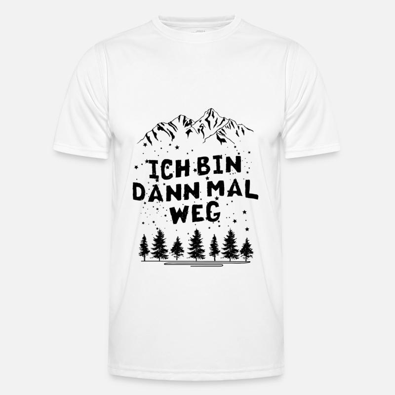Bin Dann Mal WEG - Männer Funktions-T-Shirt