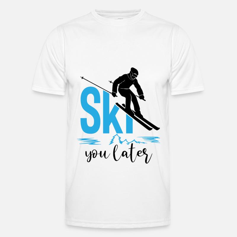 Ski later - (s.k) - Men's Functional T-Shirt - white