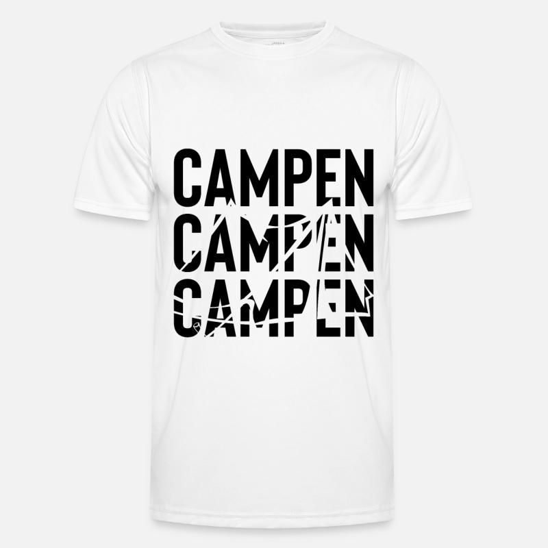 Camping - - Men's Functional T-Shirt - white