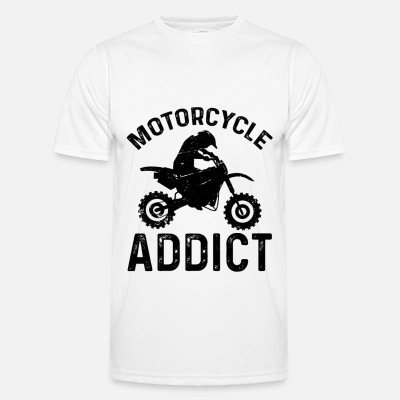 Motorcycle Dependent 1 - (MOTORCYCLE) Men's Functional T-Shirt