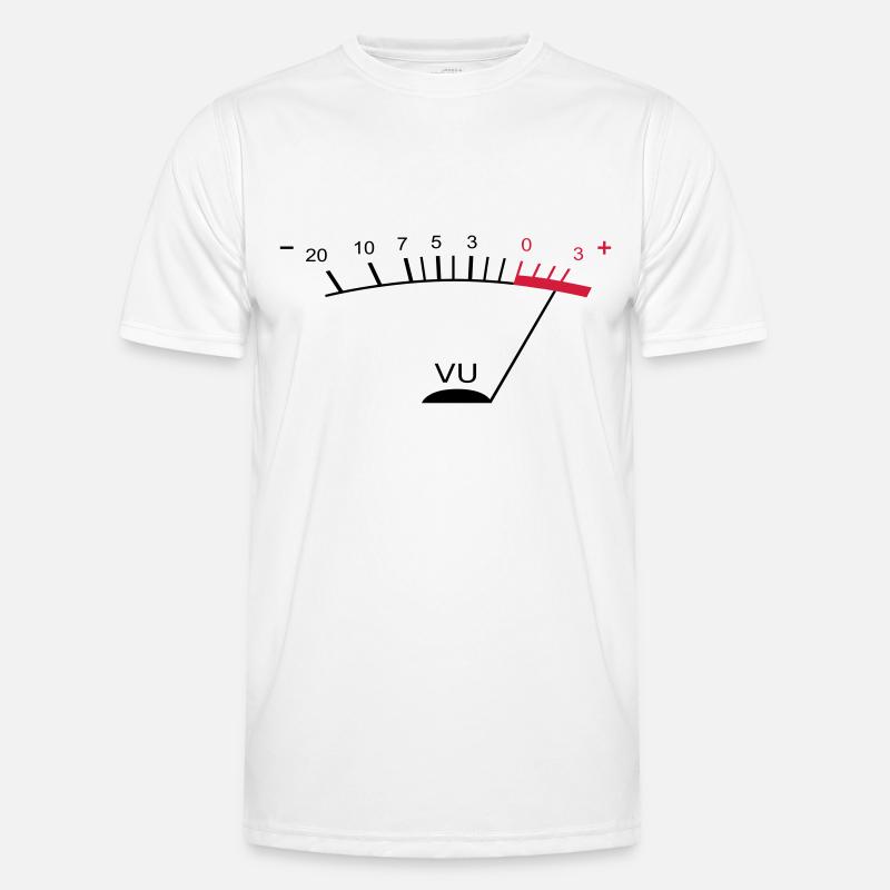 vu meter ii DE - Männer Funktions-T-Shirt - Weiß